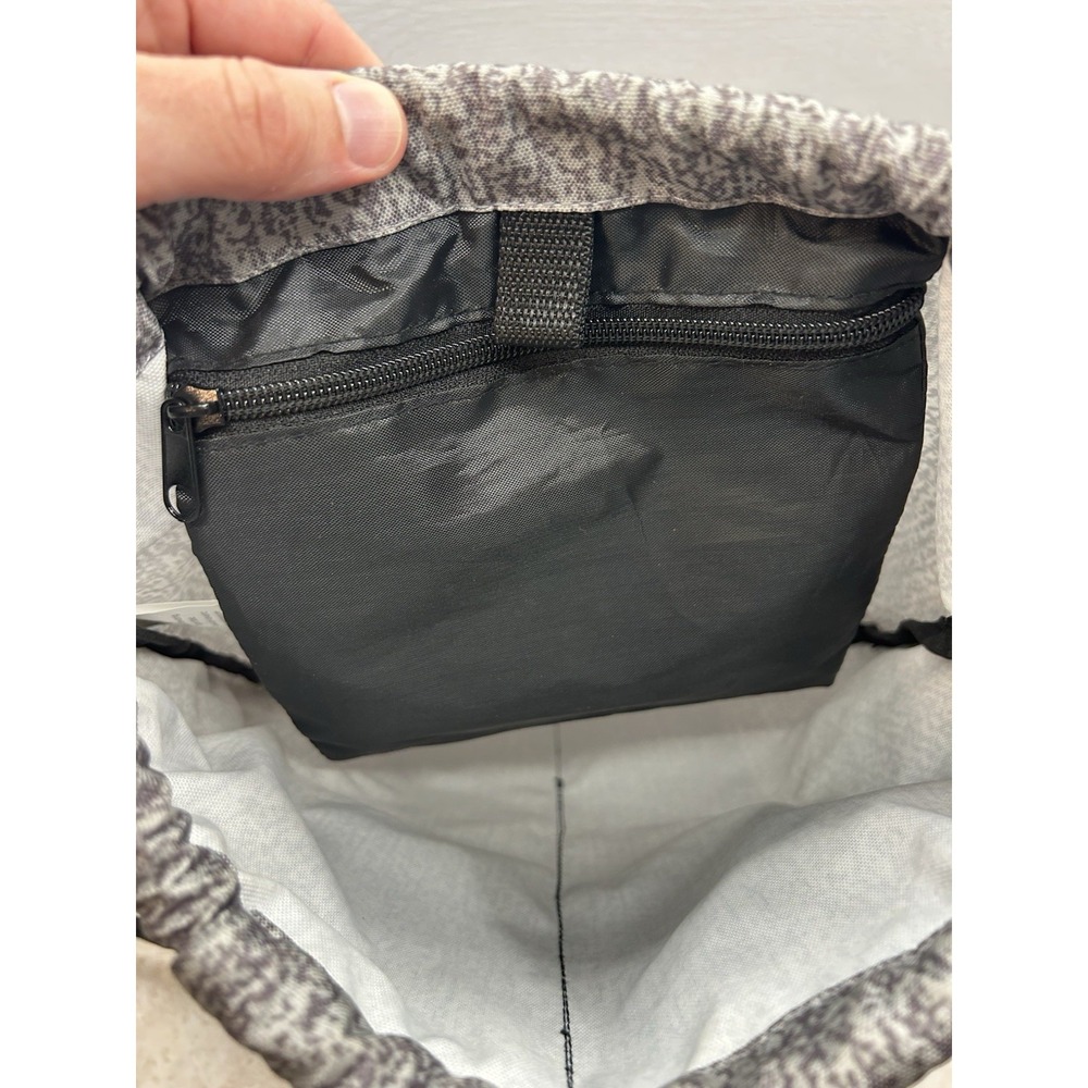 Geckobrands Drawstring‎ Backpack Black Gray Sports Bag - Picture 9 of 11